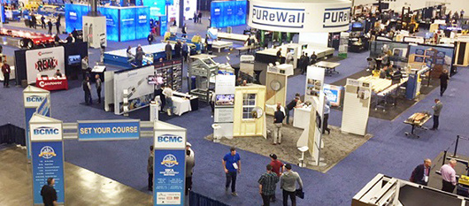 Show floor at the BCMC show
