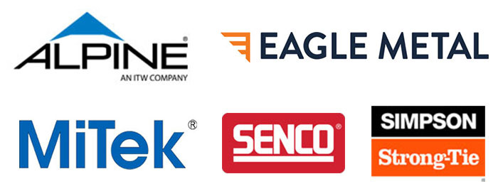 2020 OQM Gold Sponsors: Alpine, Eagle Metal, MiTek, Senco, Simpson Strong-Tie